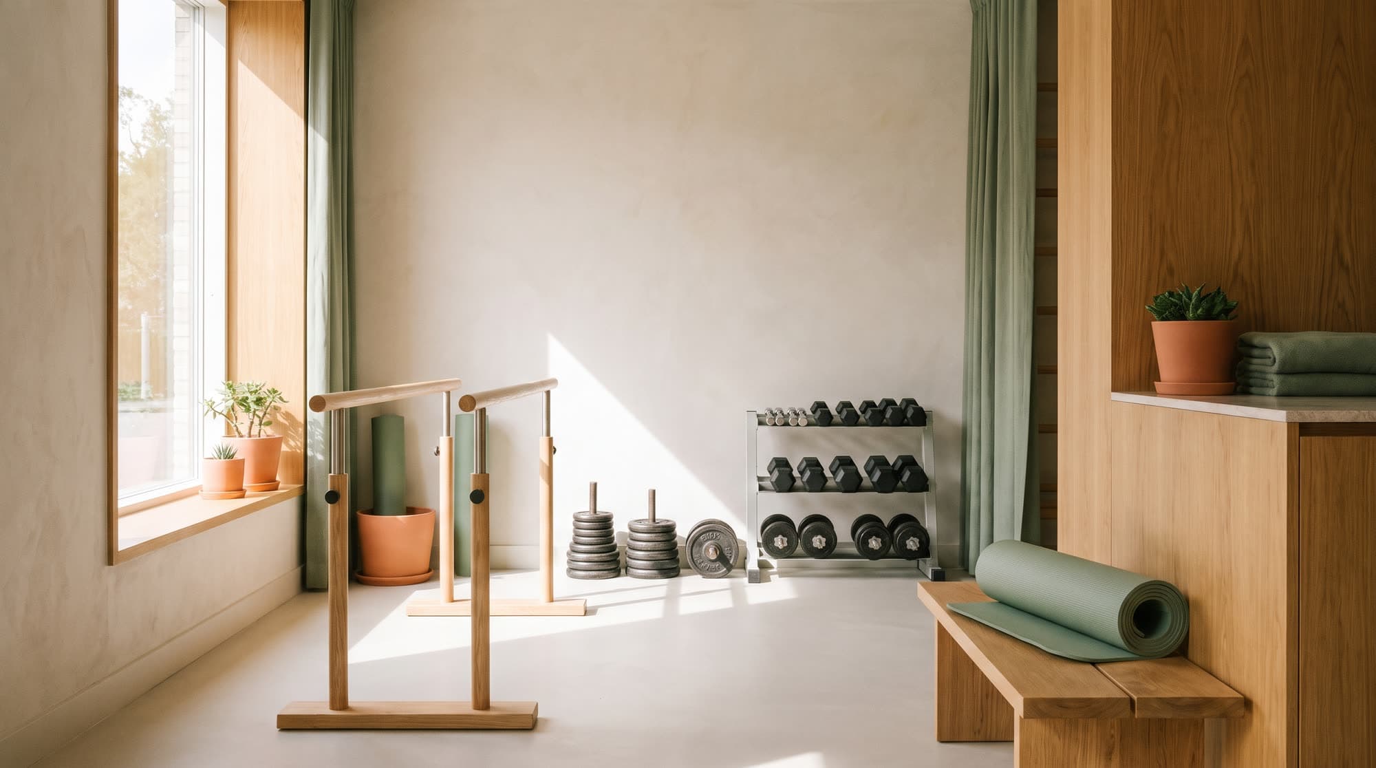 The rehabilitation gym space